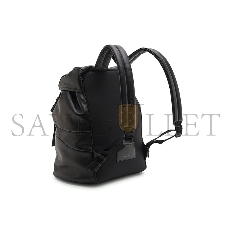 YSL EMBOSSED LEATHER DRAWSTRING BACKPACK 401232070838 (45*44*24cm)