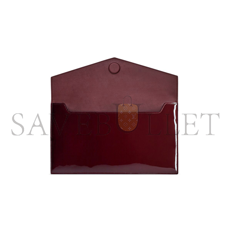 YSL UPTOWN POUCH IN PATENT LEATHER 565739B870W6413 (27*16*2cm)