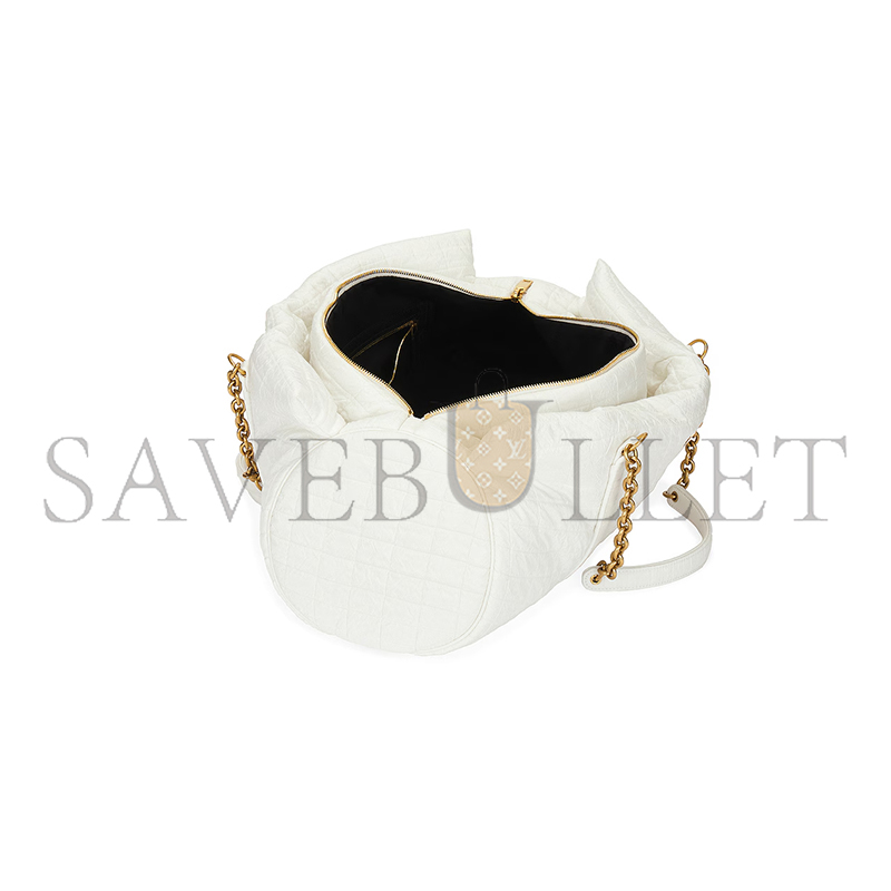 YSL GLORIA QUILTED TRAVEL BAG WHITE 757209FAC8J1916 (42*18*18cm)