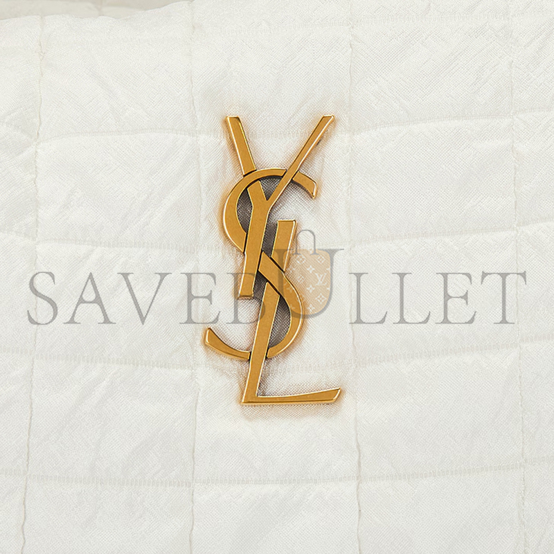 YSL GLORIA QUILTED TRAVEL BAG WHITE 757209FAC8J1916 (42*18*18cm)