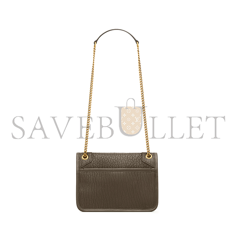 YSL NIKI CROSSBODY BAG IN LEATHER 218164781 (21*16*7.5cm)