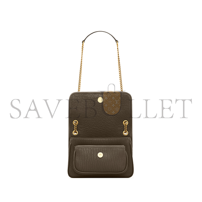 YSL NIKI CROSSBODY BAG IN LEATHER 218164781 (21*16*7.5cm)