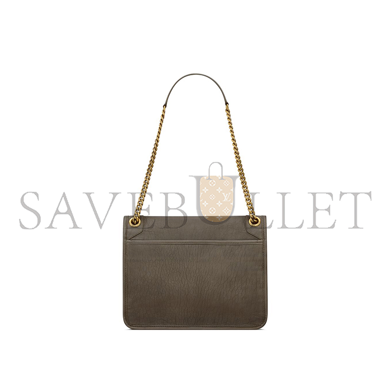 YSL NIKI MEDIUM IN GRAINED LAMBSKIN 633178AACYT3212 (28*20*8.5cm)