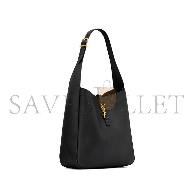 YSL LE 5 À 7 SUPPLE LARGE IN GRAINED LEATHER 753837AAAUQ1000 (30*31*13cm)
