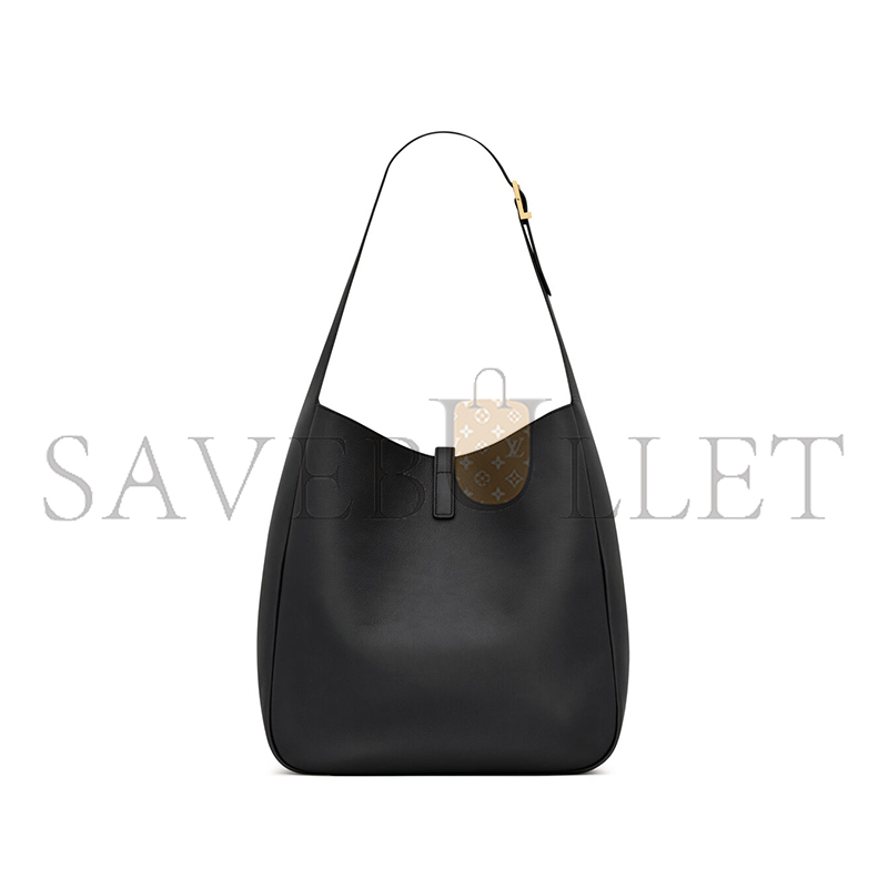 YSL LE 5 À 7 SUPPLE LARGE IN GRAINED LEATHER 753837AAAUQ1000 (30*31*13cm)