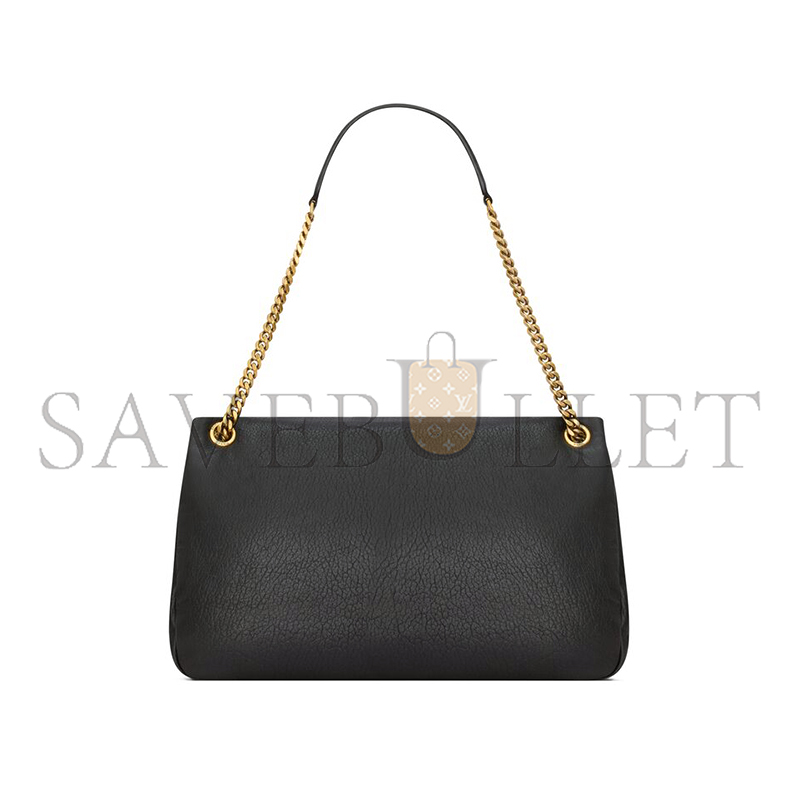 YSL CALYPSO LARGE IN GRAINED LAMBSKIN 777399AACYT1000 (28*22*12cm) YSL CALYPSO LARGE IN GRAINED LAMBSKIN 777399AACYT1000 (28*22*12cm)