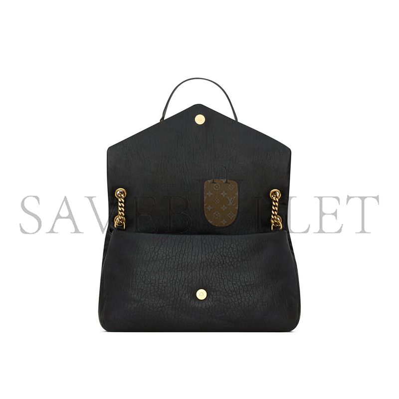 YSL CALYPSO LARGE IN GRAINED LAMBSKIN 777399AACYT1000 (28*22*12cm) YSL CALYPSO LARGE IN GRAINED LAMBSKIN 777399AACYT1000 (28*22*12cm)