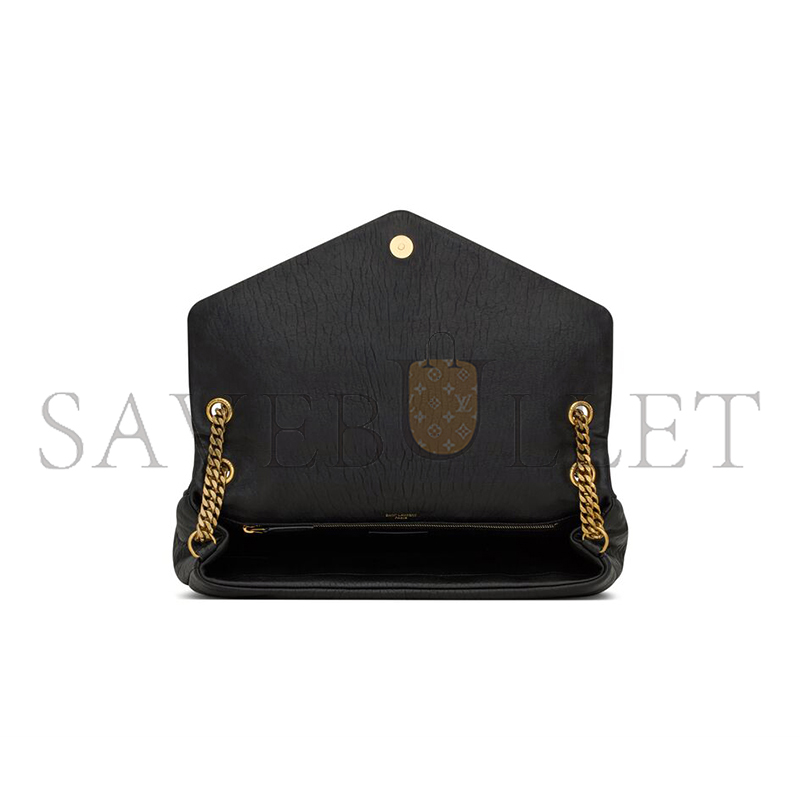 YSL CALYPSO LARGE IN GRAINED LAMBSKIN 777399AACYT1000 (28*22*12cm) YSL CALYPSO LARGE IN GRAINED LAMBSKIN 777399AACYT1000 (28*22*12cm)