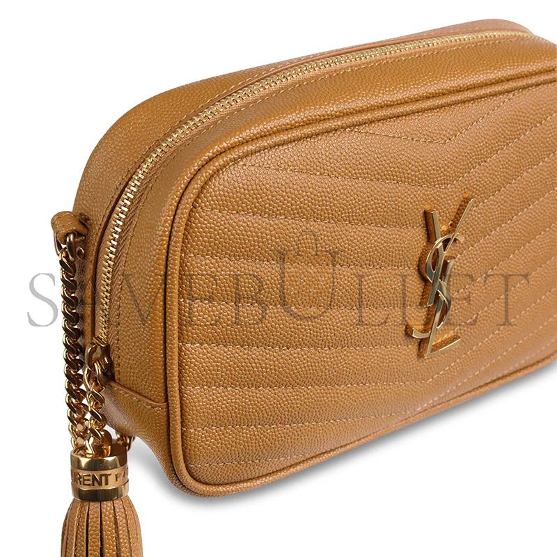 YSL LOU MINI BAG IN MATELASSÉ GRAIN DE POUDRE EMBOSSED LEATHER 39580966977617 (19*10.5*5cm)