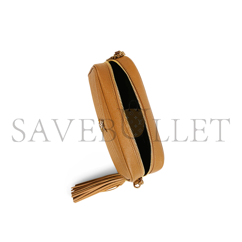 YSL LOU MINI BAG IN MATELASSÉ GRAIN DE POUDRE EMBOSSED LEATHER 39580966977617 (19*10.5*5cm)