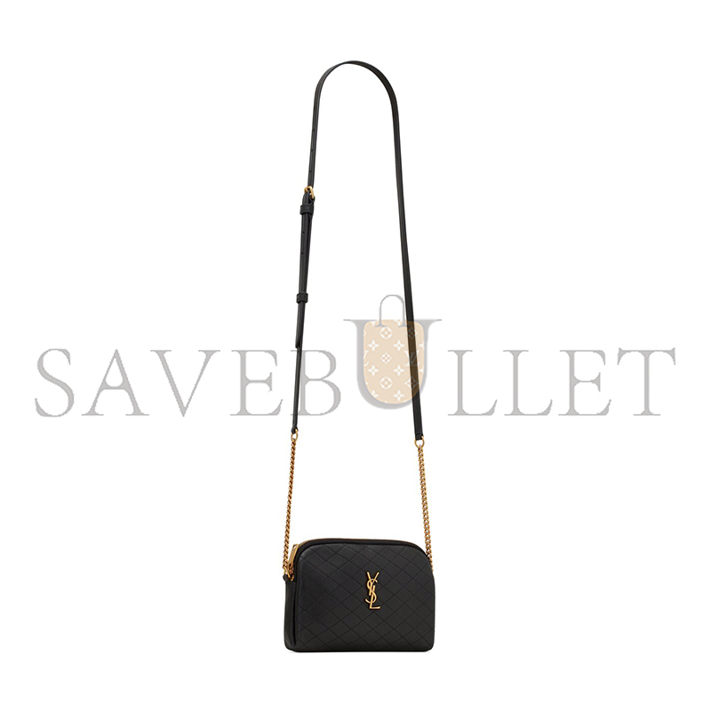 YSL GABY ZIPPERED POUCH IN LAMBSKIN 7336671EL071000 (18*13*3.5cm)