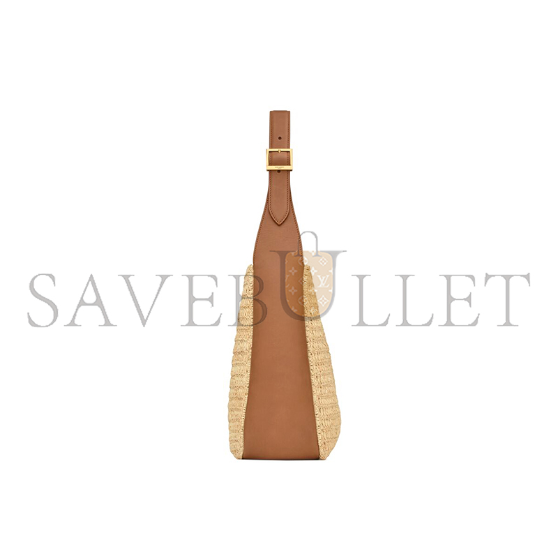 YSL LE 5 À 7 SUPPLE SMALL IN RAFFIA AND LEATHER 823812GAAEZ2791 (22*22*9cm) YSL LE 5 À 7 SUPPLE SMALL IN RAFFIA AND LEATHER 823812GAAEZ2791 (22*22*9cm)