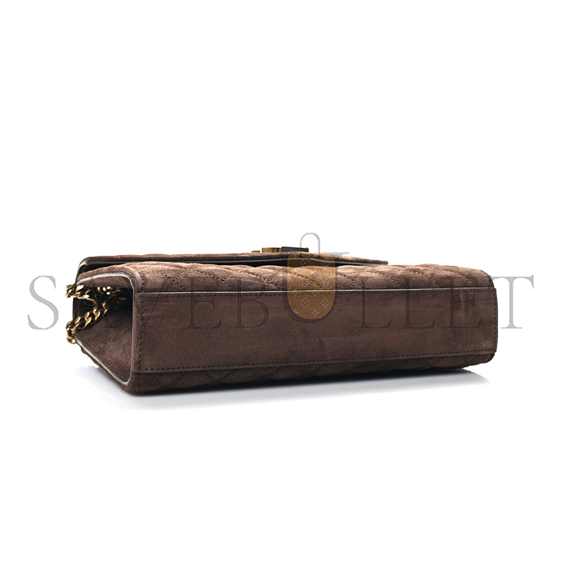 YSL ENVELOPE MEDIUM CHAIN BAG IN SUDE SHOULDER BAG 4872061557025 (24*17.5*6cm)