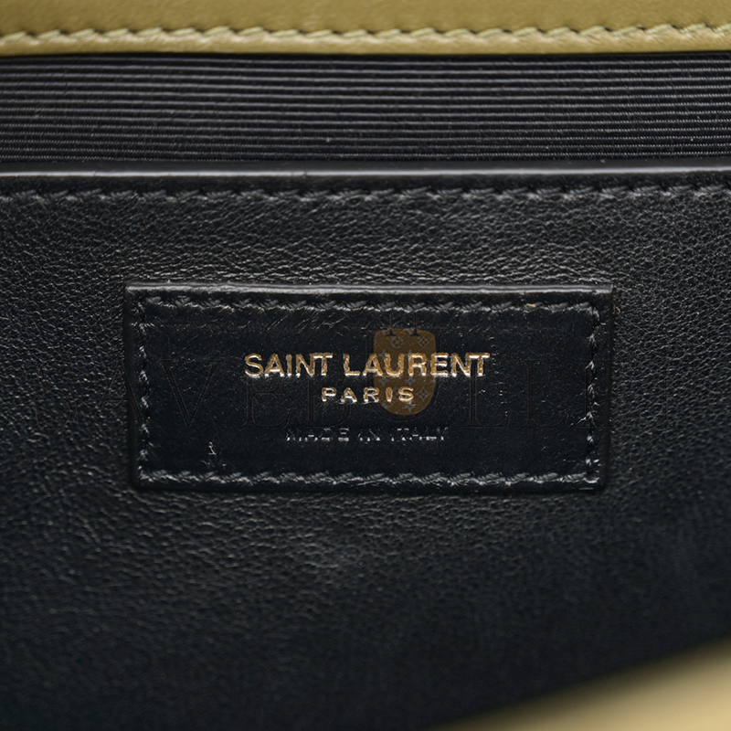 YSL ENVELOPE MEDIUM CHAIN BAG IN SUDE SHOULDER BAG GREEN 4872061546603 (24*17.5*6cm)