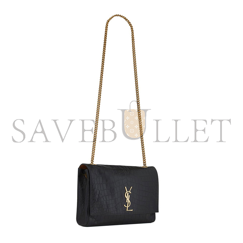 YSL REVERSIBLE KATE MEDIUM IN CROCODILE-EMBOSSED LEATHER 55380424O1W1062 (28.5*20*6cm) YSL REVERSIBLE KATE MEDIUM IN CROCODILE-EMBOSSED LEATHER 55380424O1W1062 (28.5*20*6cm)