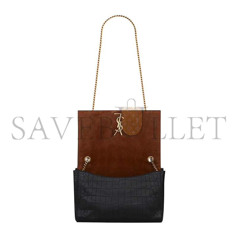 YSL REVERSIBLE KATE MEDIUM IN CROCODILE-EMBOSSED LEATHER 55380424O1W1062 (28.5*20*6cm) YSL REVERSIBLE KATE MEDIUM IN CROCODILE-EMBOSSED LEATHER 55380424O1W1062 (28.5*20*6cm)