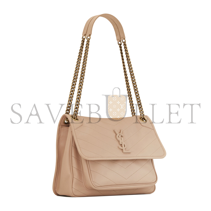 YSL NIKI MEDIUM CHAIN BAG IN LAMBSKIN 6331581EL072721 (28*20.5*8.5cm)