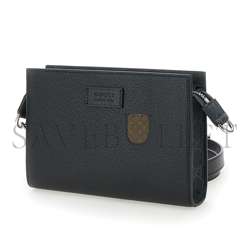 GUCCI SUPER MINI CROSSBODY BAG WITH LOGO PATCH 795438 (22*15*4.5cm)
