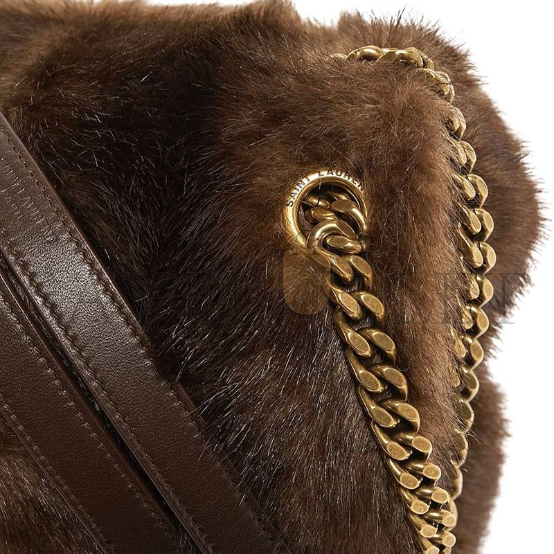 YSL NIKI LARGE IN SHEARLING 498830386968 (32*23*9cm)