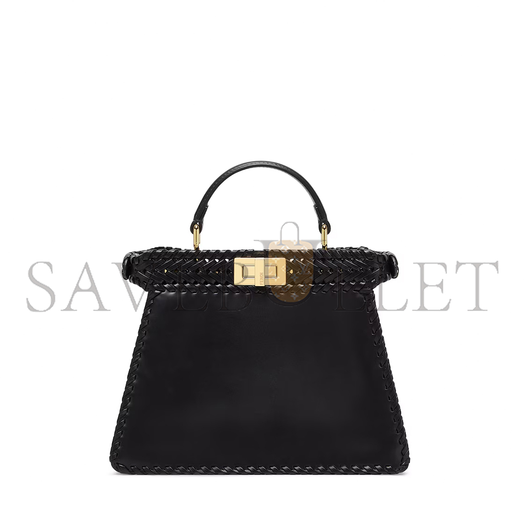 FENDI PEEKABOO ISEEU  BRAIDED LEATHER BAG 8BN327ANX8F0KUR (33*25*13cm)