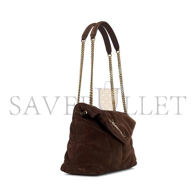 YSL PUFFER SMALL IN SUEDE 577476100245 (29*17*11cm)