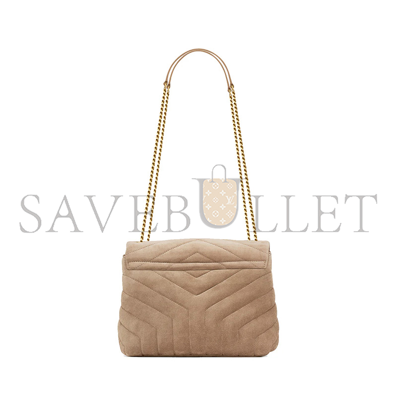 YSL LOULOU SMALL CHAIN BAG IN SUEDE 4946991U8612346 (23*17*9cm)