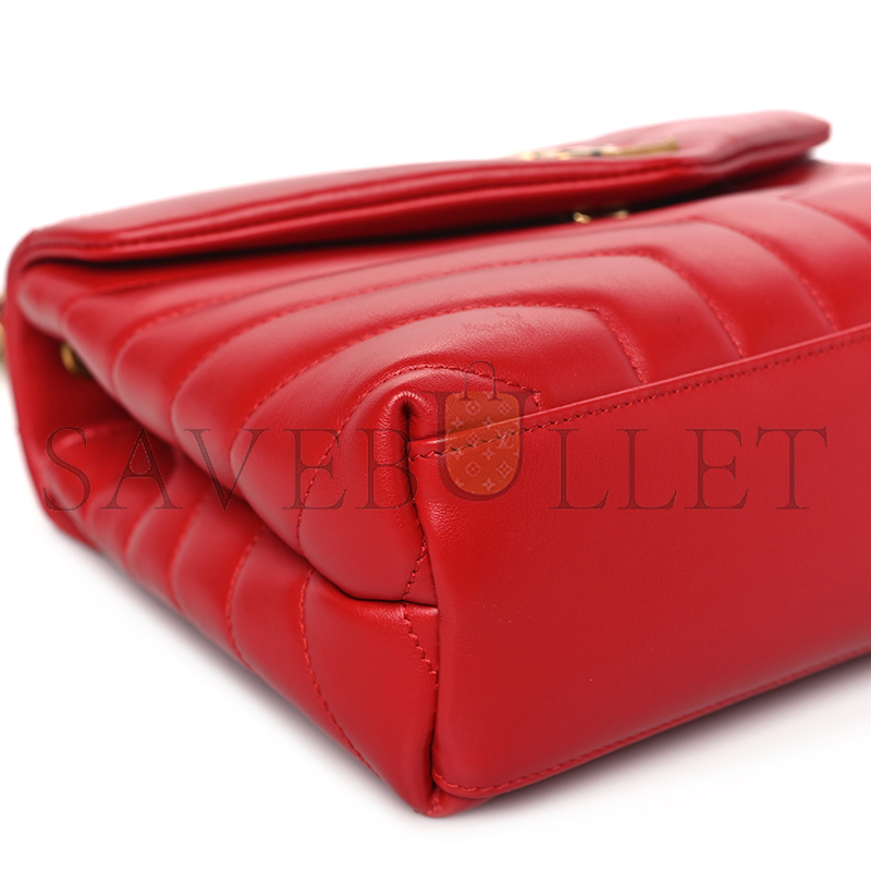YSL LOULOU SMALL CHAIN BAG IN QUILTED LEATHER 4946991476956 (23*17*9cm)