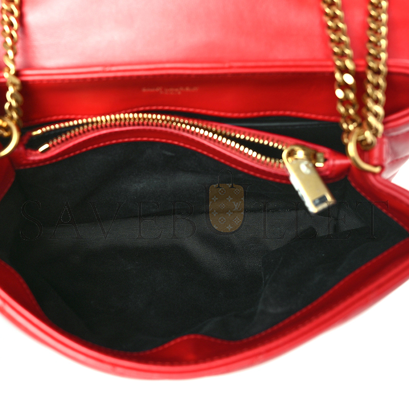 YSL LOULOU SMALL CHAIN BAG IN QUILTED LEATHER 4946991476956 (23*17*9cm)