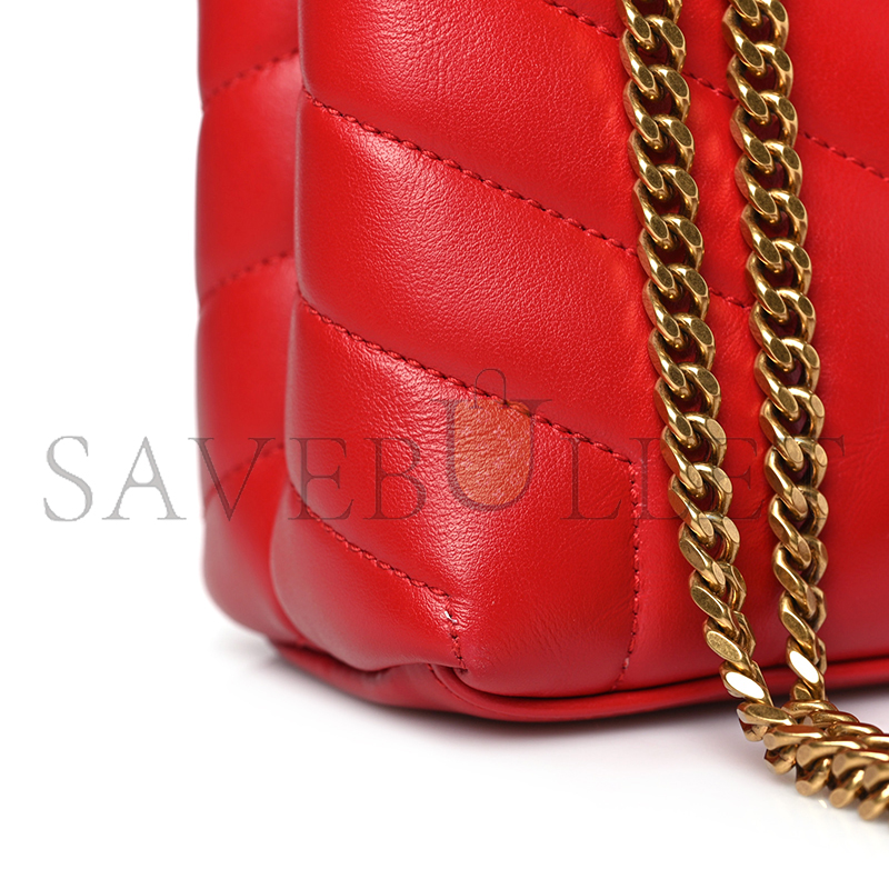 YSL LOULOU SMALL CHAIN BAG IN QUILTED LEATHER 4946991476956 (23*17*9cm)