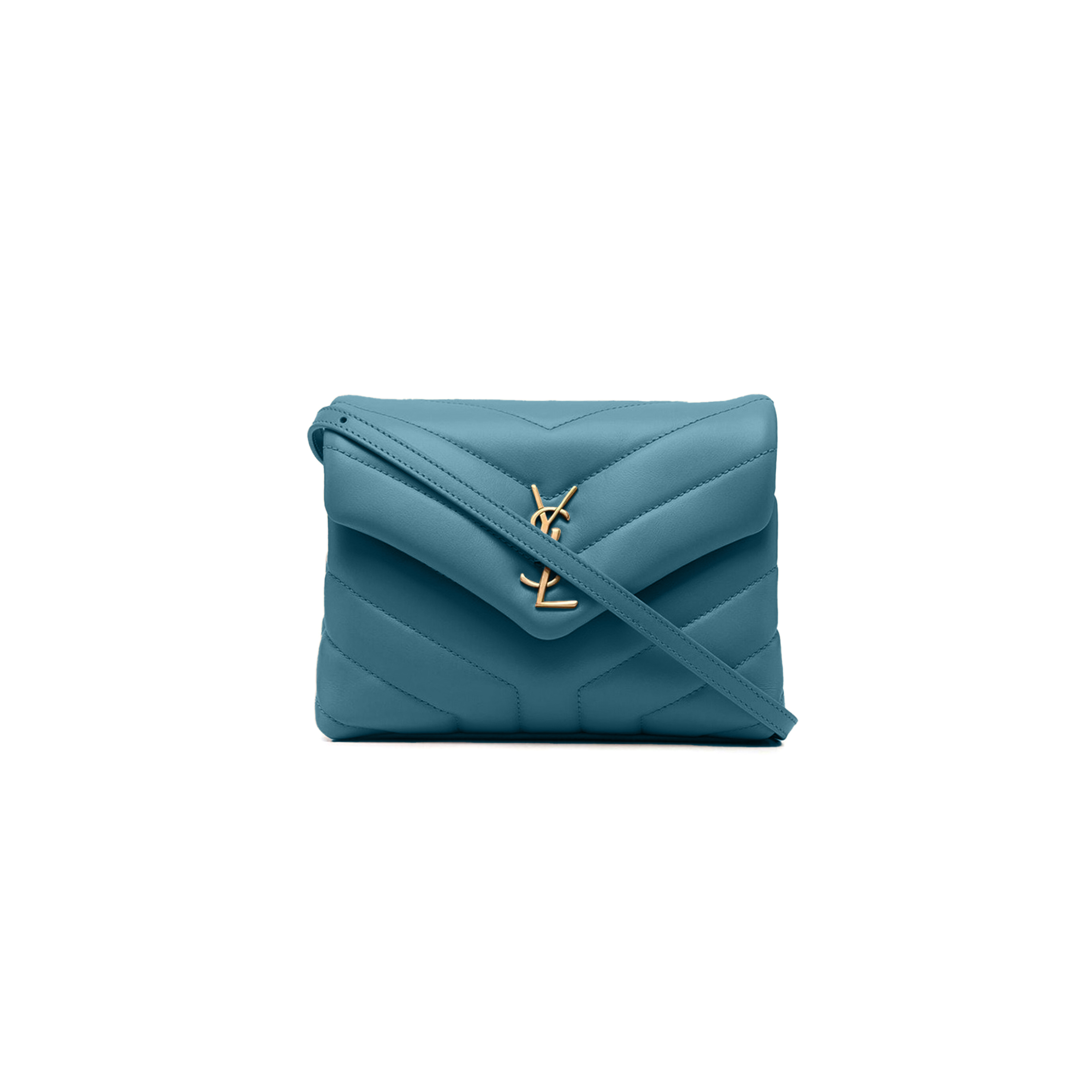 YSL TOY LOULOU SHOULDER BAG IN QUILTED LEATHER 467072100542 (20*14*7cm)