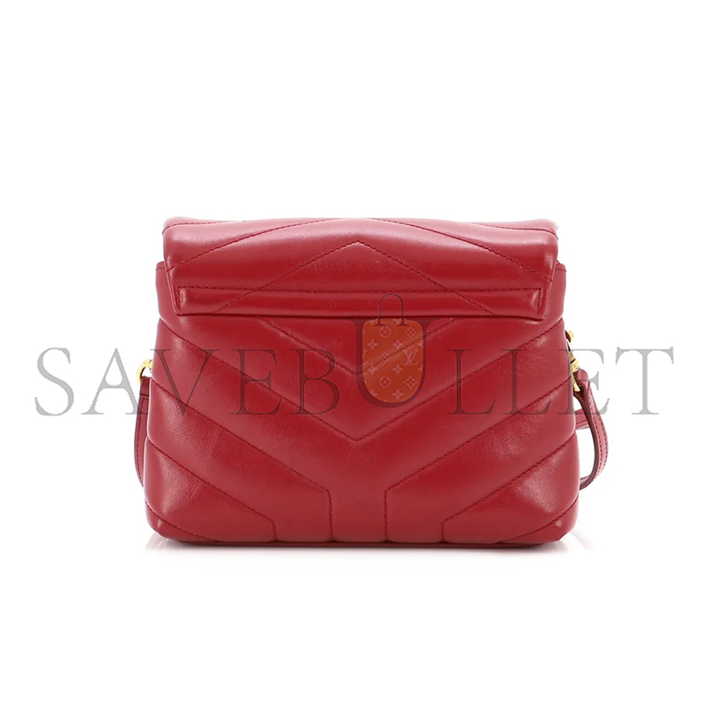 YSL TOY LOULOU SHOULDER BAG IN QUILTED LEATHER 467072655329 (20*14*7cm)