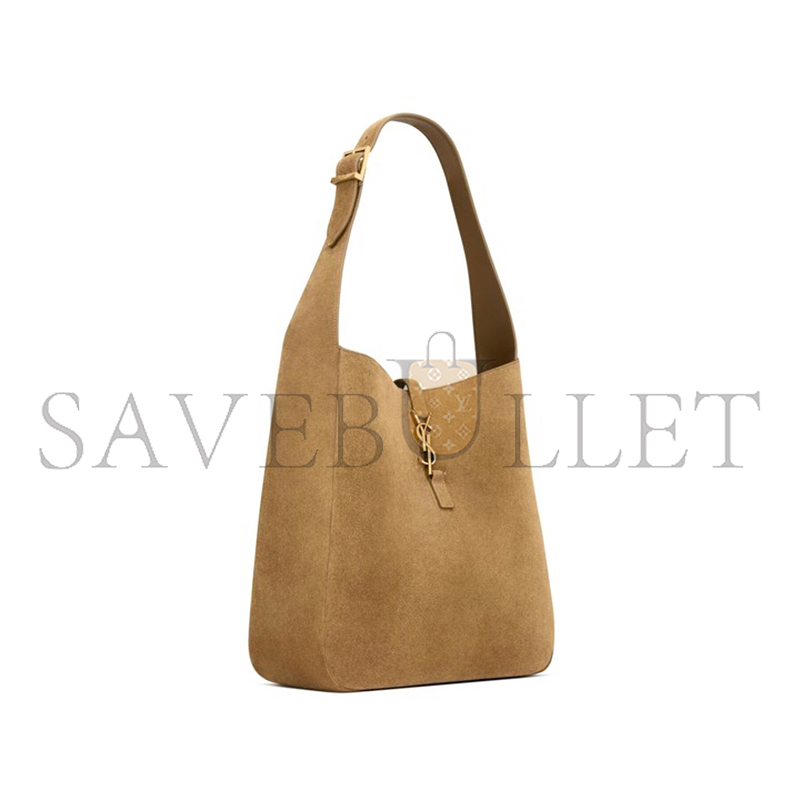 YSL LE 5 À 7 SUEDE HOBO BAG IN OLIVE 7538371U80W3194 (30*31*13cm)