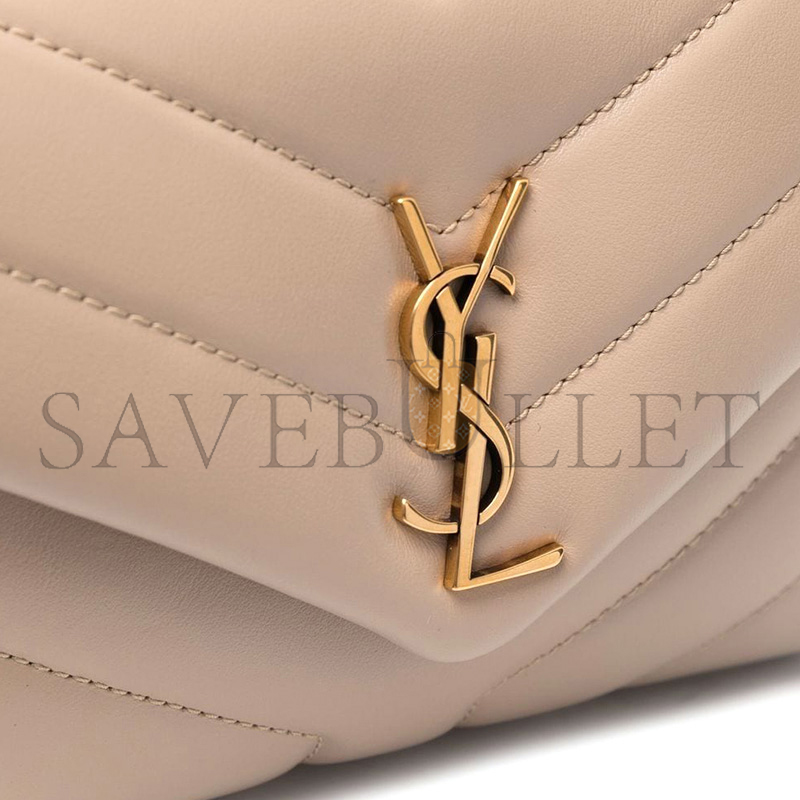 YSL TOY LOULOU SHOULDER BAG IN QUILTED LEATHER 678401DV7072721 (20*14*7cm)