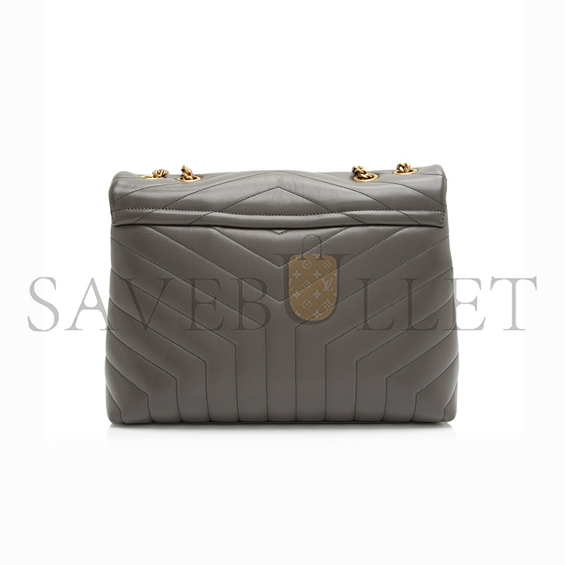 YSL LOULOU MEDIUM CHAIN BAG IN QUILTED LEATHER(32*22*12cm)