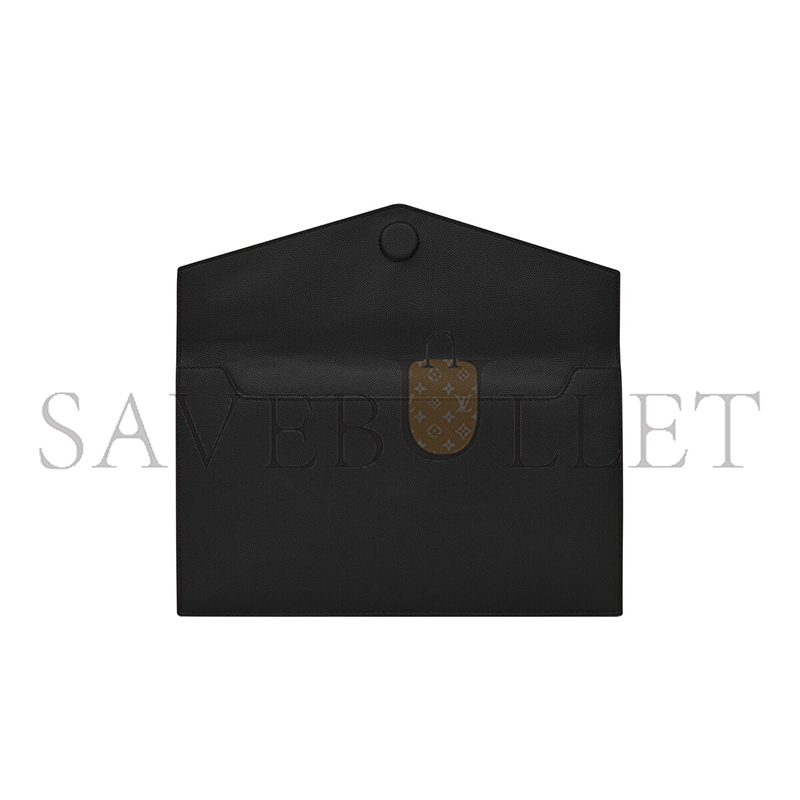 YSL UPTOWN POUCH IN GRAIN DE POUDRE LEATHER 5657391GF0J1000 (27*16*2cm) YSL UPTOWN POUCH IN GRAIN DE POUDRE LEATHER 5657391GF0J1000 (27*16*2cm)
