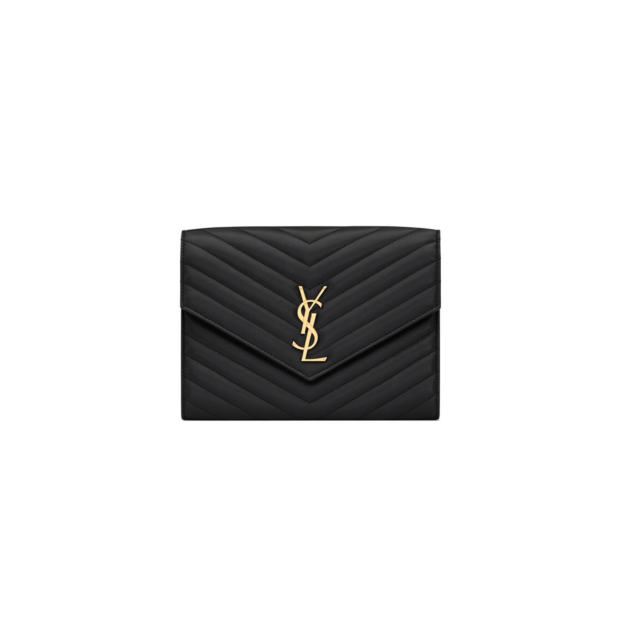 YSL CASSANDRE MATELASSÉ FLAP POUCH IN LAMBSKIN 759533AAA441000 (21*16*3cm) YSL CASSANDRE MATELASSÉ FLAP POUCH IN LAMBSKIN 759533AAA441000 (21*16*3cm)