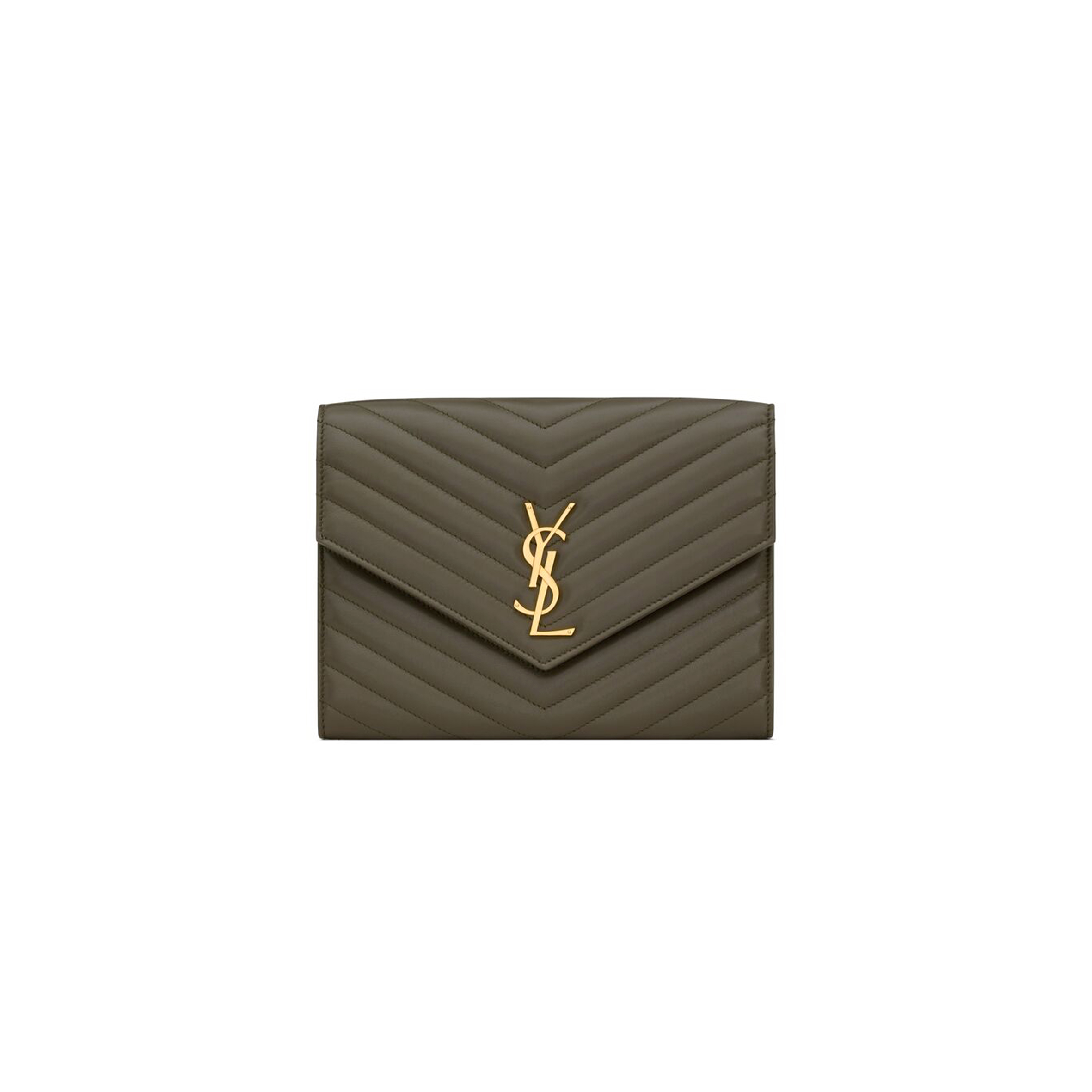 YSL CASSANDRE MATELASSÉ FLAP POUCH IN LAMBSKIN 759533AAA443212 (21*16*3cm) YSL CASSANDRE MATELASSÉ FLAP POUCH IN LAMBSKIN 759533AAA443212 (21*16*3cm)