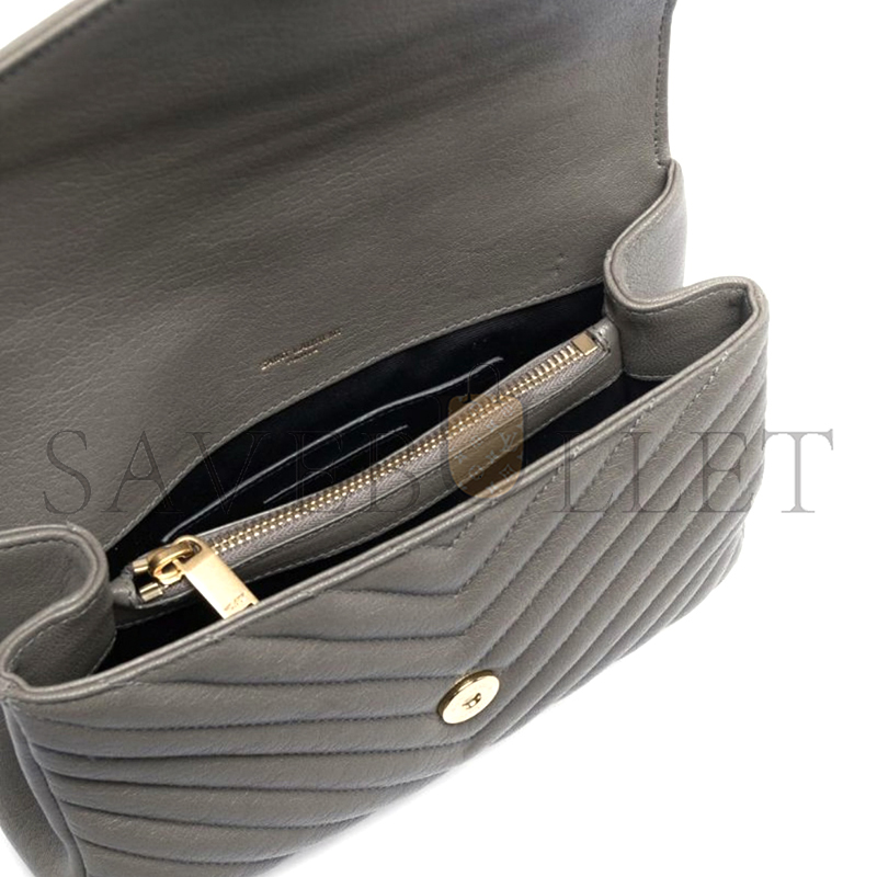 YSL COLLEGE MEDIUM IN QUILTED LEATHER 392737500489 (24*17*6.5cm)