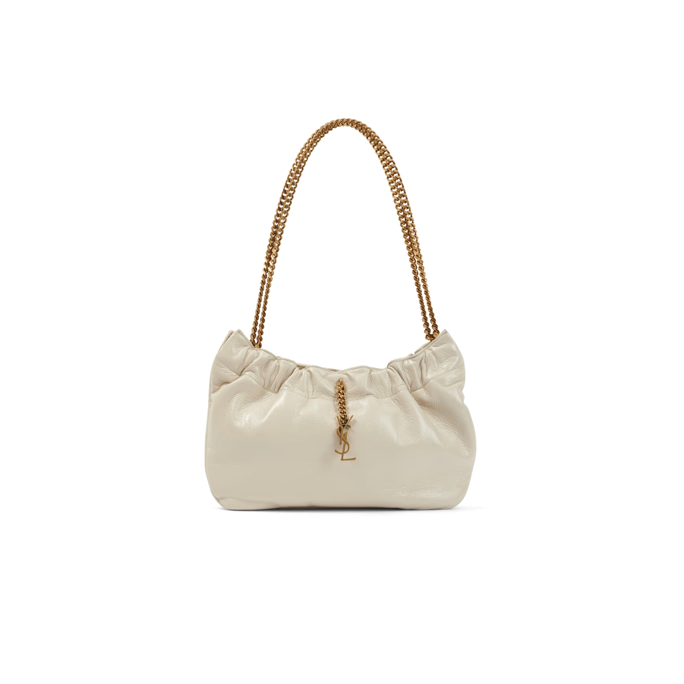 YSL PACPAC CHAIN HOBO BAG IN LEATHER 68163227X1W9278 (24*14*4cm)