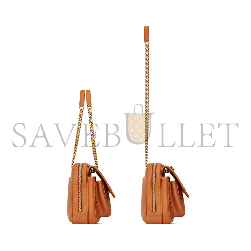 YSL NIKI MEDIUM CALFSKIN CAMERA SHOULDER BAG IN SMOOTH LEATHER 7125200HH0W2544 (26*19*13cm)