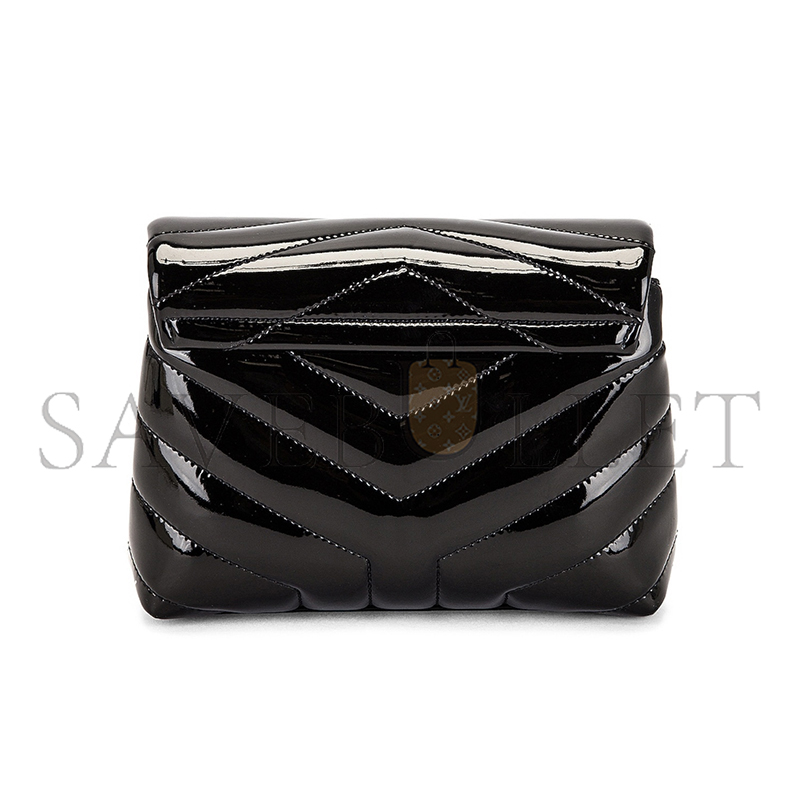 YSL TOY LOULOU SHOULDER BAG IN PATENT LEATHER 6309512IU1J1000 (20*14*7cm)