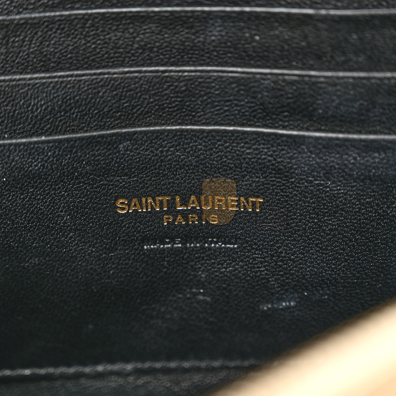 YSL LOU MINI BAG IN MATELASSÉ GRAIN DE POUDRE EMBOSSED LEATHER 585040260141 (19*10.5*5cm)