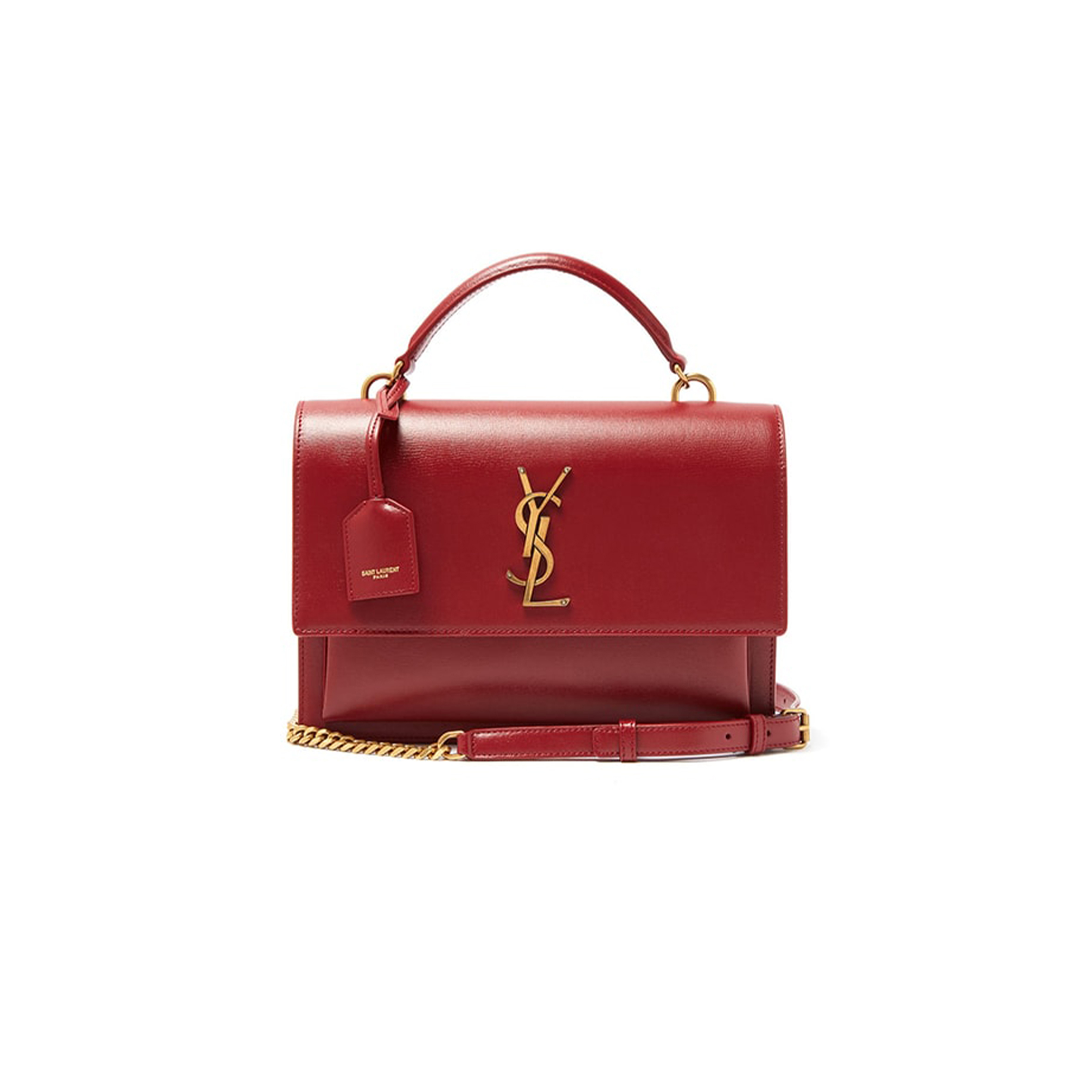 YSL SUNSET MEDIUM TOP HANDLE IN SMOOTH LEATHER 634723D420W6008 (25*18*5cm)