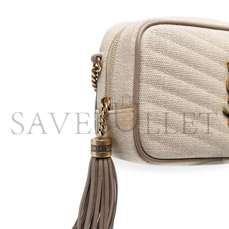 YSL LOU MINI BAG IN CANVAS 585040215506 (19*10.5*5cm)