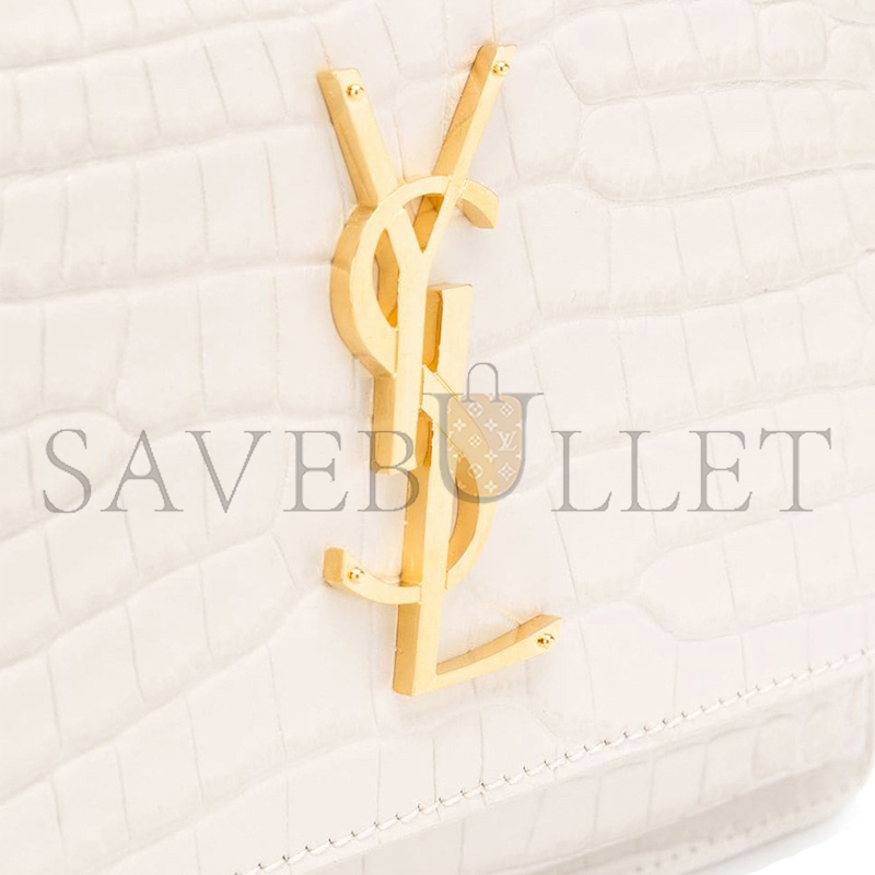 YSL SUNSET CHAIN WALLET IN CROCODILE-EMBOSSED SHINY LEATHER 533026DND1J9207 (19*14*5.5cm)
