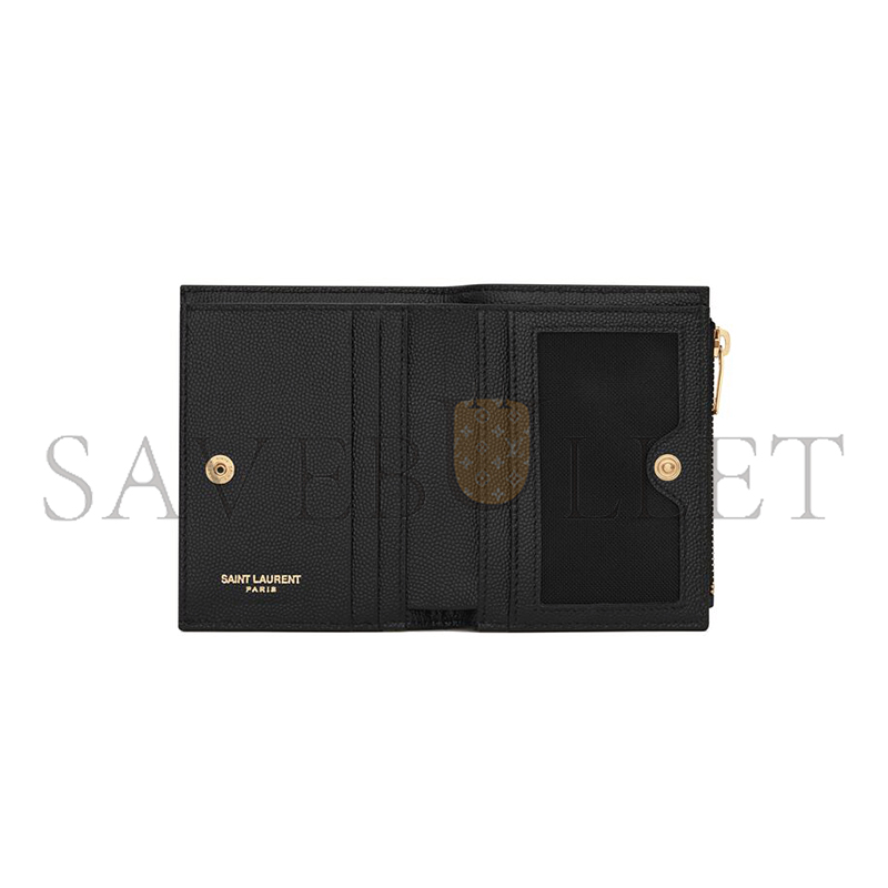 YSL CASSANDRE MATELASSÉ BI-FOLD WALLET IN GRAIN DE POUDRE LEATHER 575879BOW011000 (10.5*8.5*2.5cm) YSL CASSANDRE MATELASSÉ BI-FOLD WALLET IN GRAIN DE POUDRE LEATHER 575879BOW011000 (10.5*8.5*2.5cm)