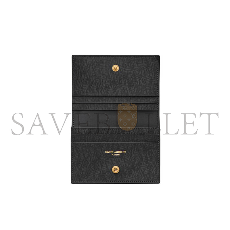 YSL CASSANDRE MATELASSÉ FLAP CARD CASE IN GRAIN DE POUDRE LEATHER 668290BOWA11000 (11*8.5*3cm) YSL CASSANDRE MATELASSÉ FLAP CARD CASE IN GRAIN DE POUDRE LEATHER 668290BOWA11000 (11*8.5*3cm)
