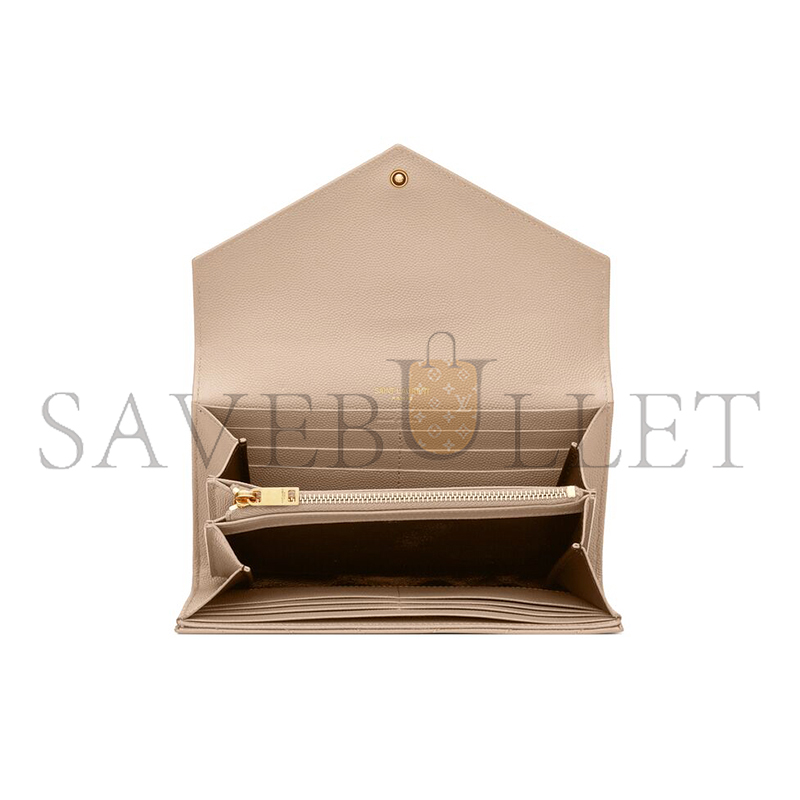 YSL CASSANDRE MATELASSÉ LARGE FLAP WALLET IN GRAIN DE POUDRE LEATHER 372264BOW012721 (19*11*3cm) YSL CASSANDRE MATELASSÉ LARGE FLAP WALLET IN GRAIN DE POUDRE LEATHER 372264BOW012721 (19*11*3cm)
