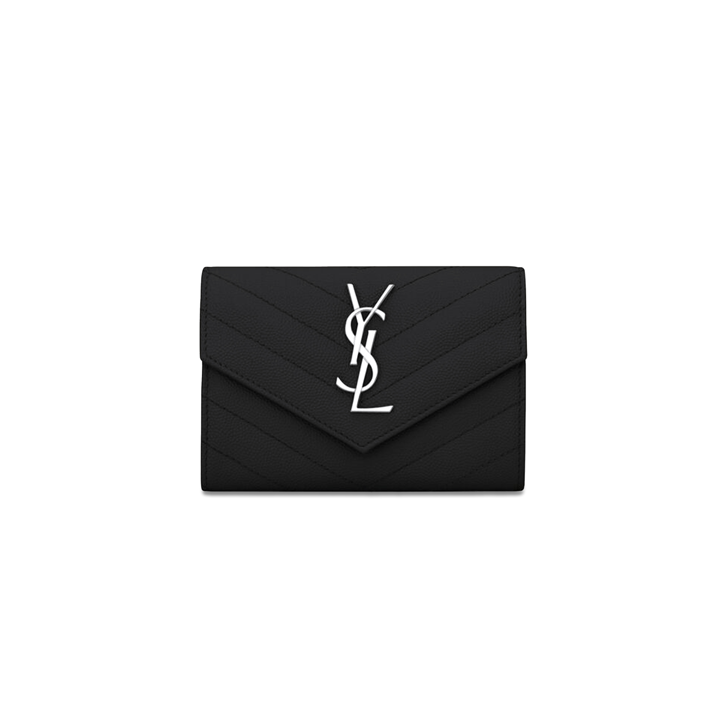 YSL CASSANDRE MATELASSÉ SMALL ENVELOPE WALLET IN GRAIN DE POUDRE LEATHER 414404BOW021000 (13.5*9.5*3cm) YSL CASSANDRE MATELASSÉ SMALL ENVELOPE WALLET IN GRAIN DE POUDRE LEATHER 414404BOW021000 (13.5*9.5*3cm)