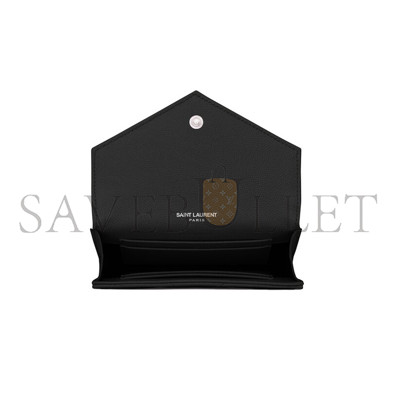 YSL CASSANDRE MATELASSÉ SMALL ENVELOPE WALLET IN GRAIN DE POUDRE LEATHER 414404BOW021000 (13.5*9.5*3cm) YSL CASSANDRE MATELASSÉ SMALL ENVELOPE WALLET IN GRAIN DE POUDRE LEATHER 414404BOW021000 (13.5*9.5*3cm)